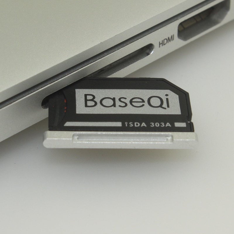 BaseQi Aluminum microSD Adapter for MacBook Pro Retina 13" - Image 3